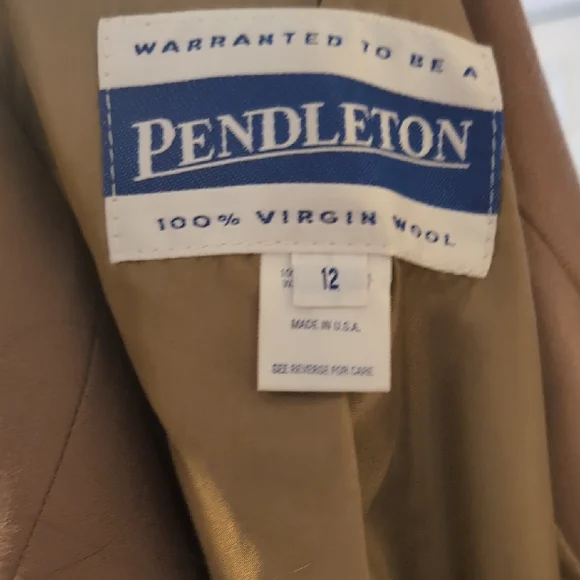 Pendleton Women's Classic Tan Trench Coat- Vintage Camel- TIMELESS - Picture 4 of 6